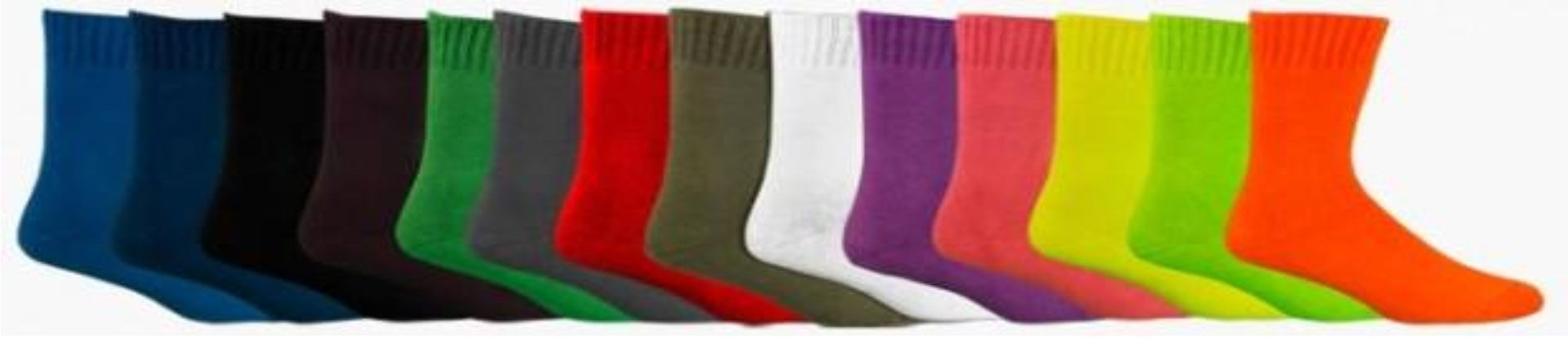 Colour chart of bamboo socks