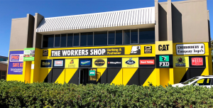 The Workers Shop in Osborne Park, Perth on a beautiful sunny day.