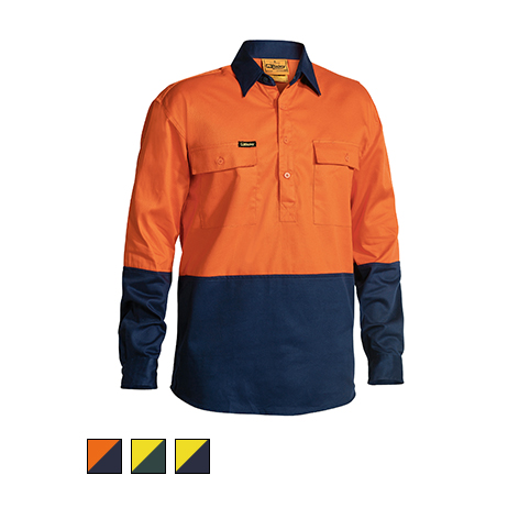 Bisley Drill Closed Front Shirt BSC6267