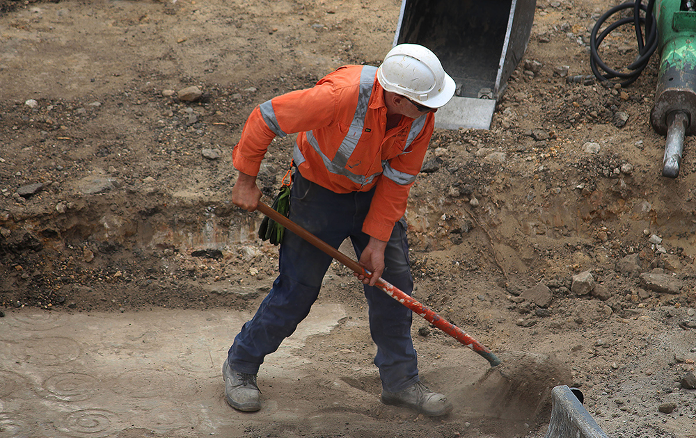 high vis work shirt and pants