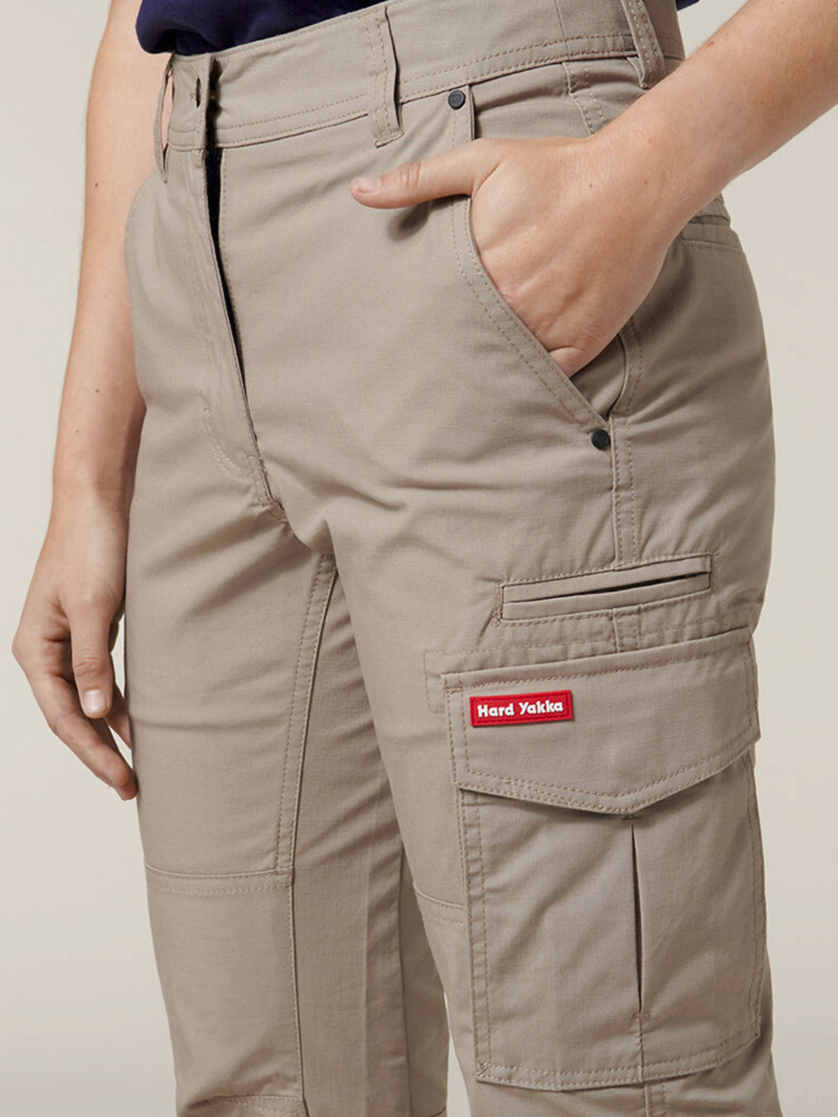 Shop Hard Yakka Women's Ripstop Slim Fit Cargo Pants
