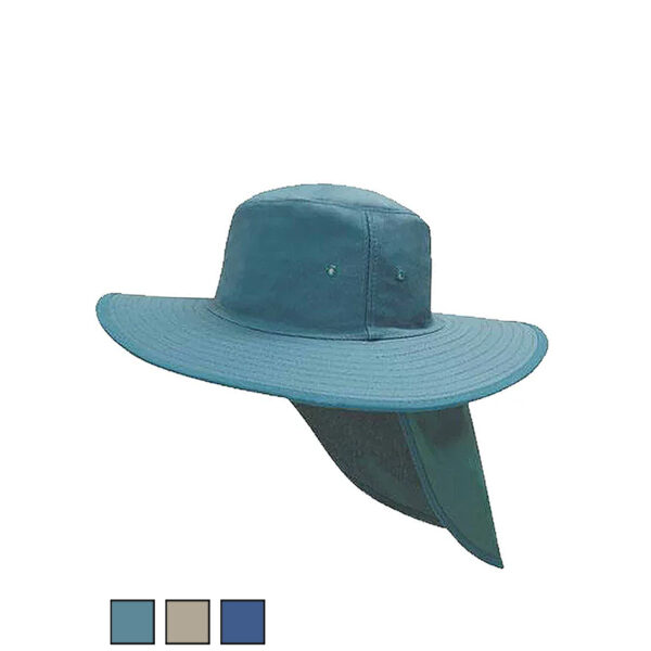 Y Collection Canvas Hat With Flap Y1270