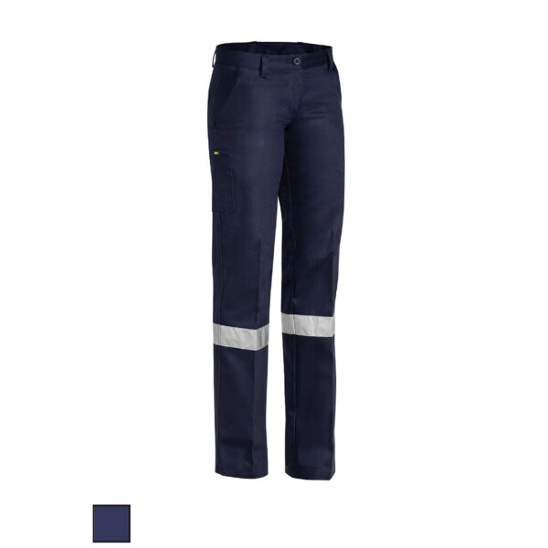 Bisley Ladies Taped Drill Pant BPL6007T