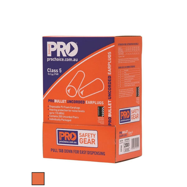 Pro Choice ProBullet Uncorded Earplugs Box of 200 EPOU