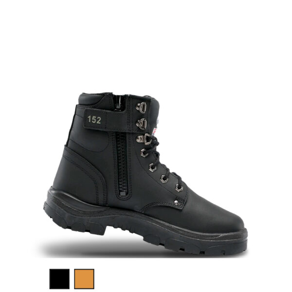 Steel Blue Argyle Nitrile Zip Safety Boot 322152