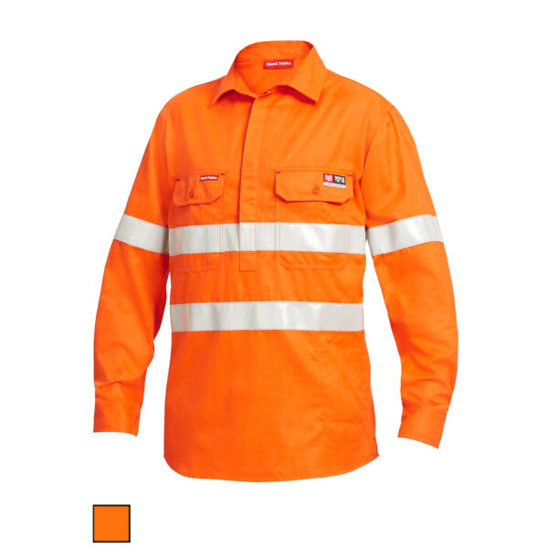 Hard Yakka PPE2 FR Closed Front Taped Shirt Y04150