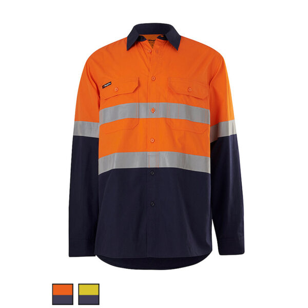 King Gee Workcool Spliced Shirt Taped K54913