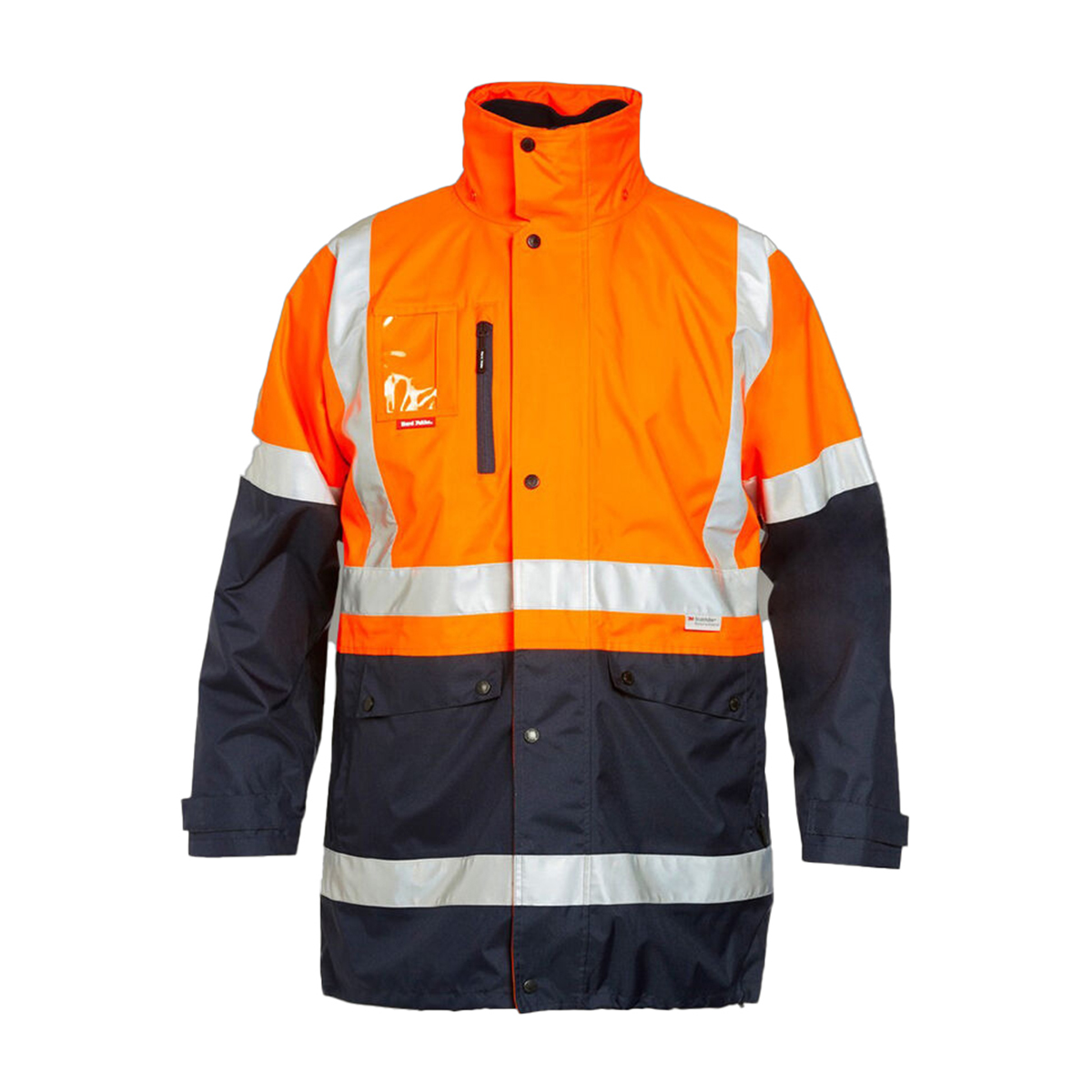 01-Y06057_OrangeNavy-11.jpg Hard Yakka 4 in 1 Foundation Taped Jacket Y06057 - Image 2