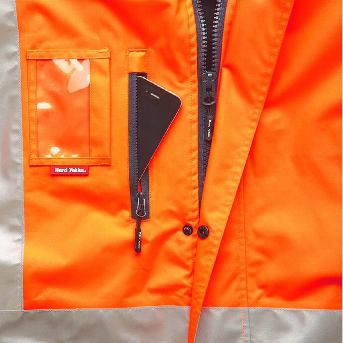04-Y06057_OrangeNavy.jpg Hard Yakka 4 in 1 Foundation Taped Jacket Y06057 - Image 5