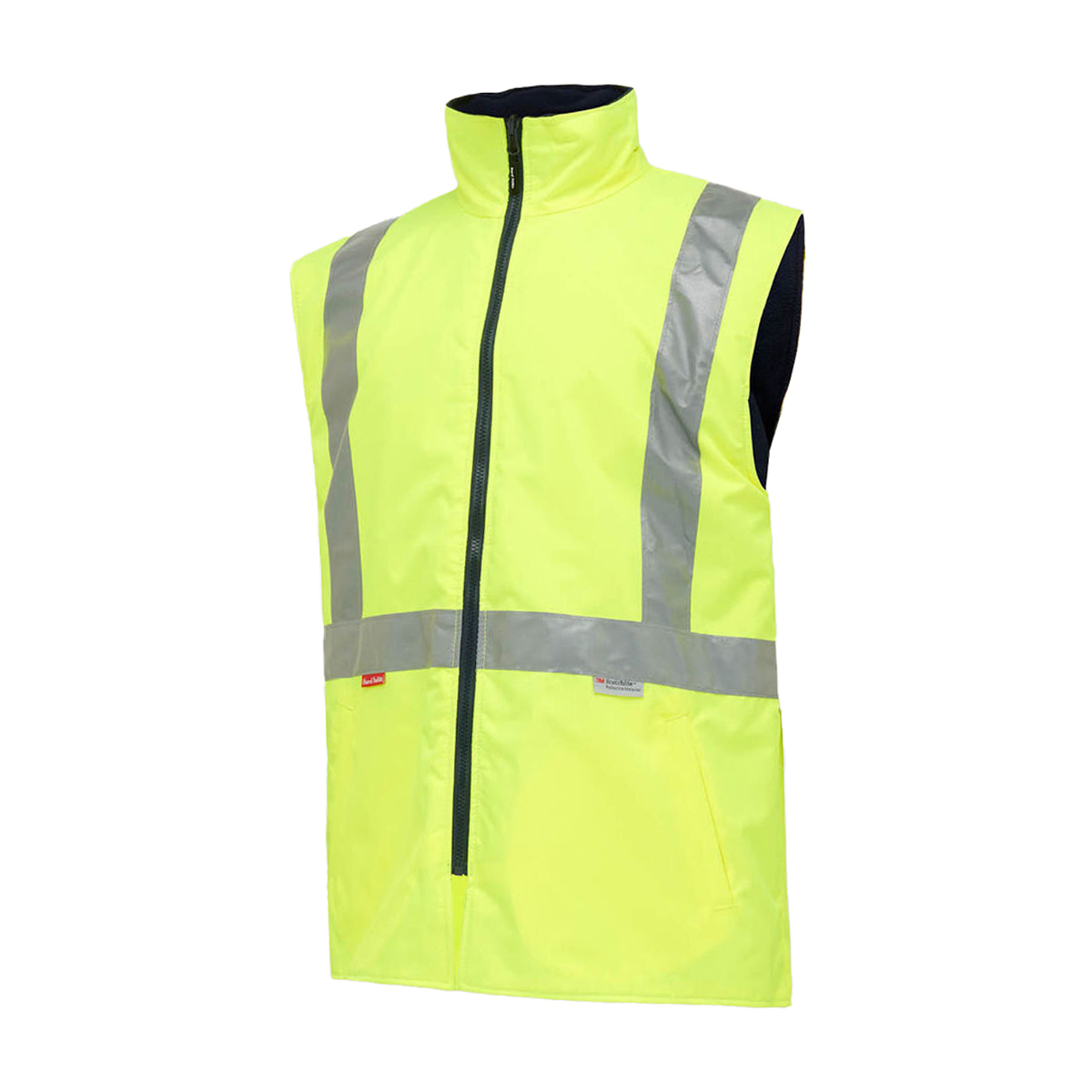 09-Y06057_YellowNavy.jpg Hard Yakka 4 in 1 Foundation Taped Jacket Y06057 - Image 10